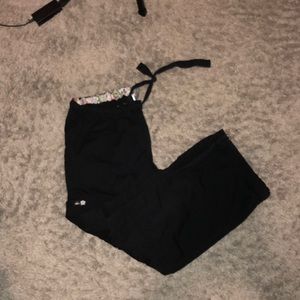 Black scrub pants